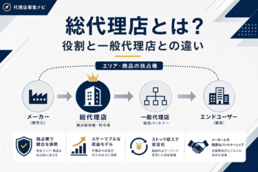 総代理店とは？役割と一般代理店との違い